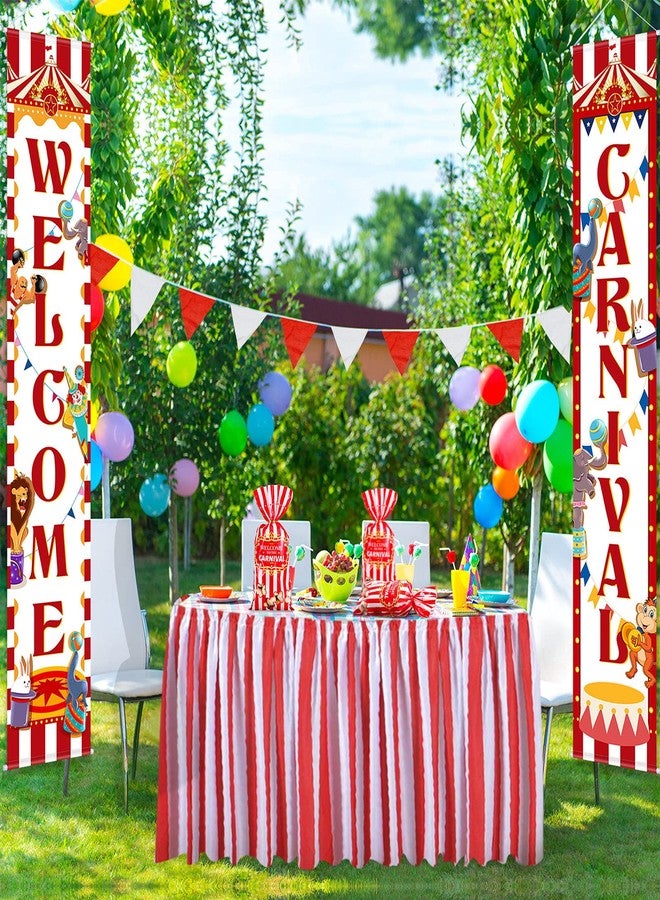 ايباك أكياس حلوى الكرنفال من إيباخ، 100 عبوة، أكياس بلاستيكية لحفلات الكرنفال بنمط الفشار وربطات ذهبية ملتوية، مثالية لتوزيعات حفلات أعياد الميلاد، والبسكويت، والكب كيك (بسيطة). - Image 5